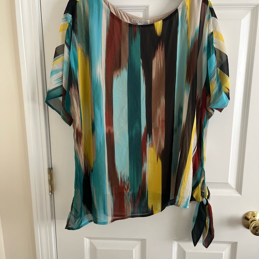 Dana Buchman Multicolor Striped Blouse